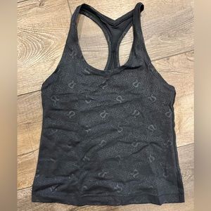 Lululemon; Cool racer back short tank top nulu